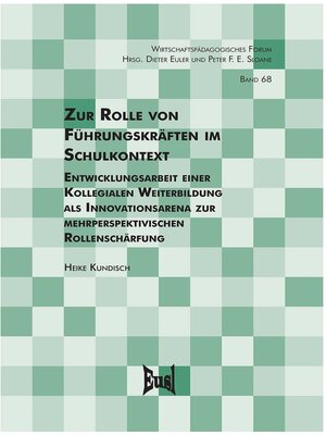 cover image of Zur Rolle von Führungskräften im Schulkontext